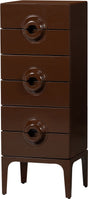 Woood merge ladekast 6 lades - hout - bruin rood - 120x44x45 cm