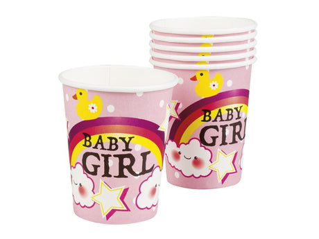 Boland beker baby meisje papier