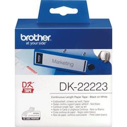Brother etiketten dk22223 50mmx30,48mt wit