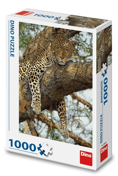 Dinotoys dino puzzel van een tijger in de boom - 1000 stukjes