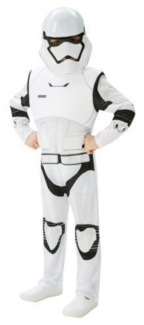 Rubies star wars stormtrooper deluxe maat 116 122 - verkleedpak - carnavalskleding