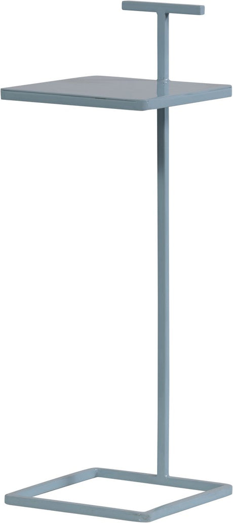 Woood toste bijzettafel - metaal - lichtblauw - 64x22x22