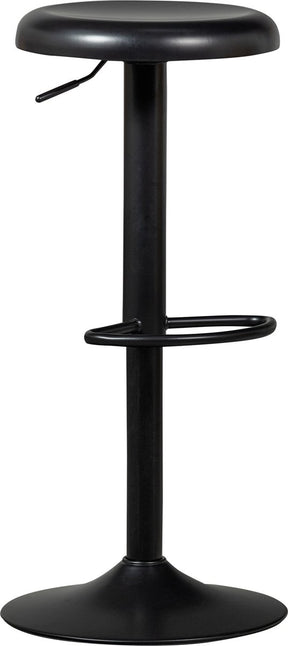 Woood isaac barkruk - metaal - zwart - 81x39x39