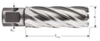 Rotec kernboor hss-xe silver-line 18.0mm sl55