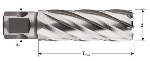 Rotec kernboor hss-xe silver-line 28.0mm sl55