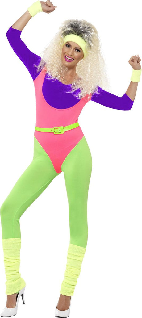 Smiffys jaren 80 aerobic - vrouw