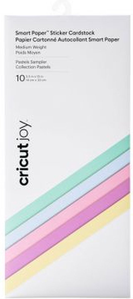 Cricut joy smart sticker cardstock gekleurd karton mint, blauw, lila