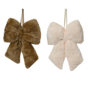 Decoris strik imitatiebont 5x17x23cm bruin beige 2 assorti