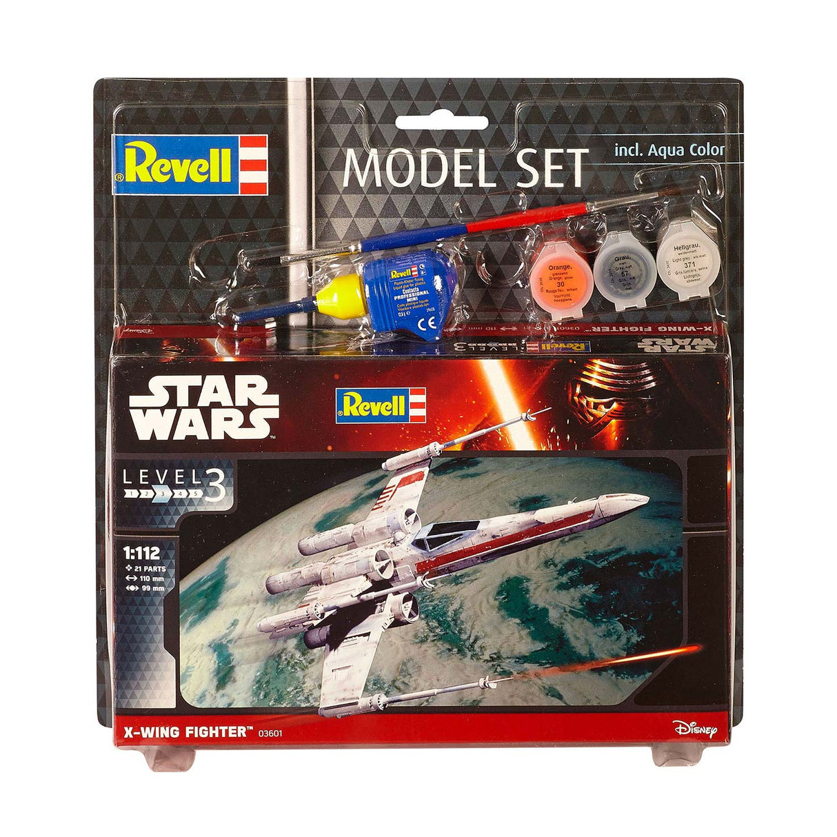 star wars model set x-wing fighter