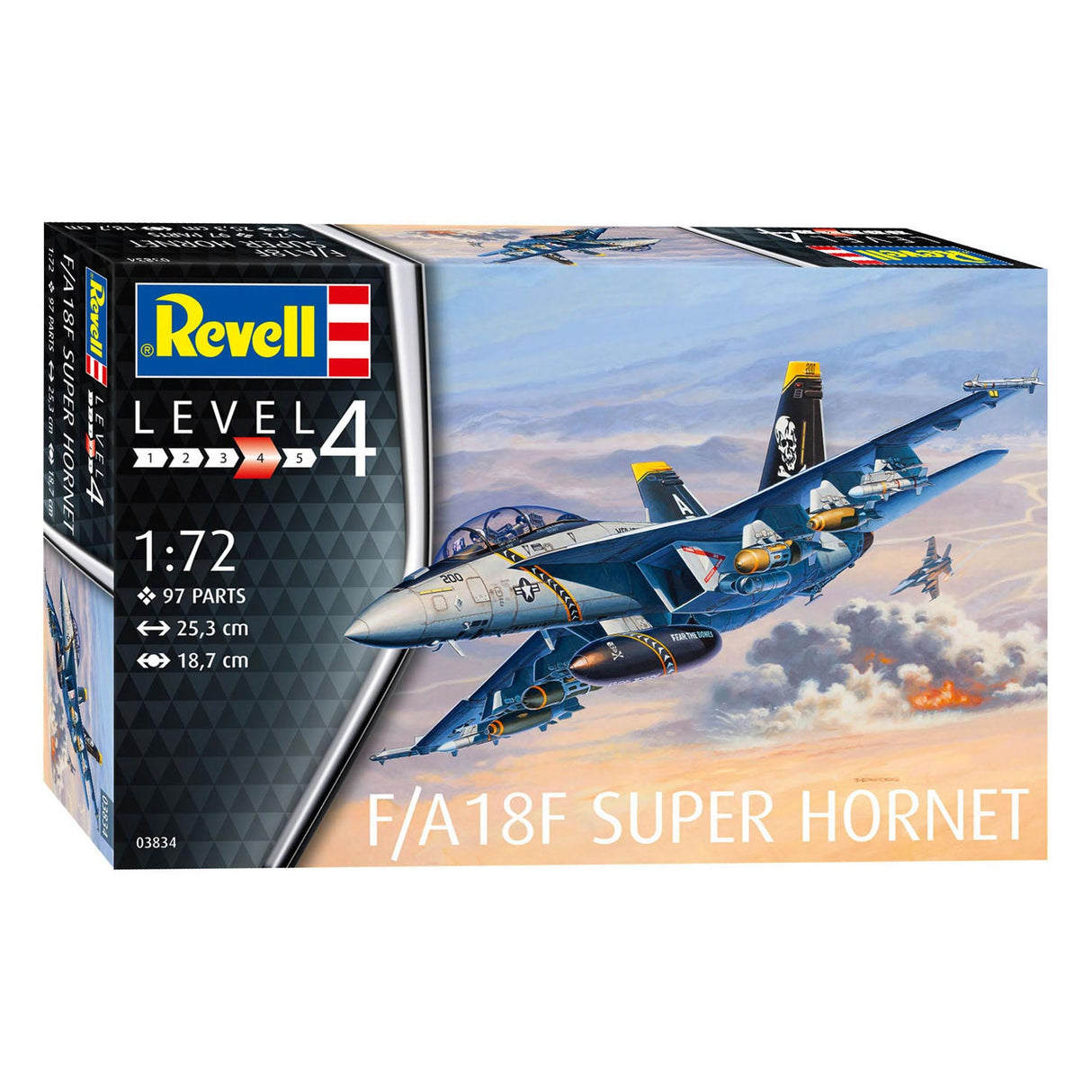 Revell F A-18F Edificio de modelo Super Hornet