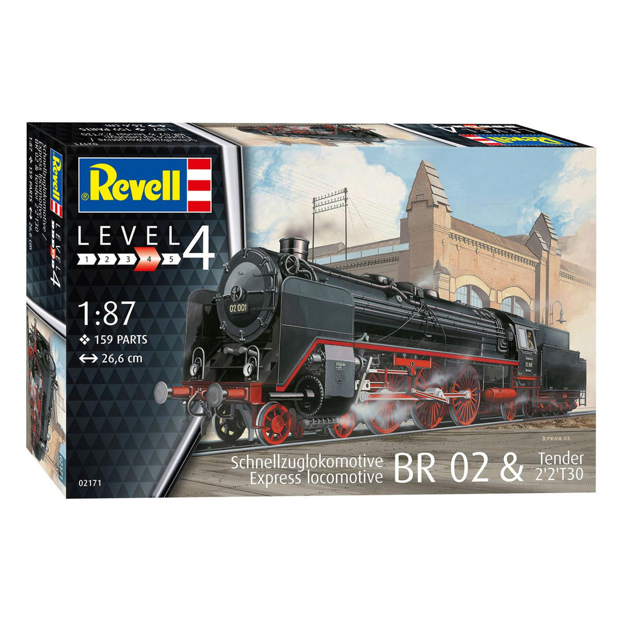 Revell express locomotief br 02 tender 2'2't30 modelbouw