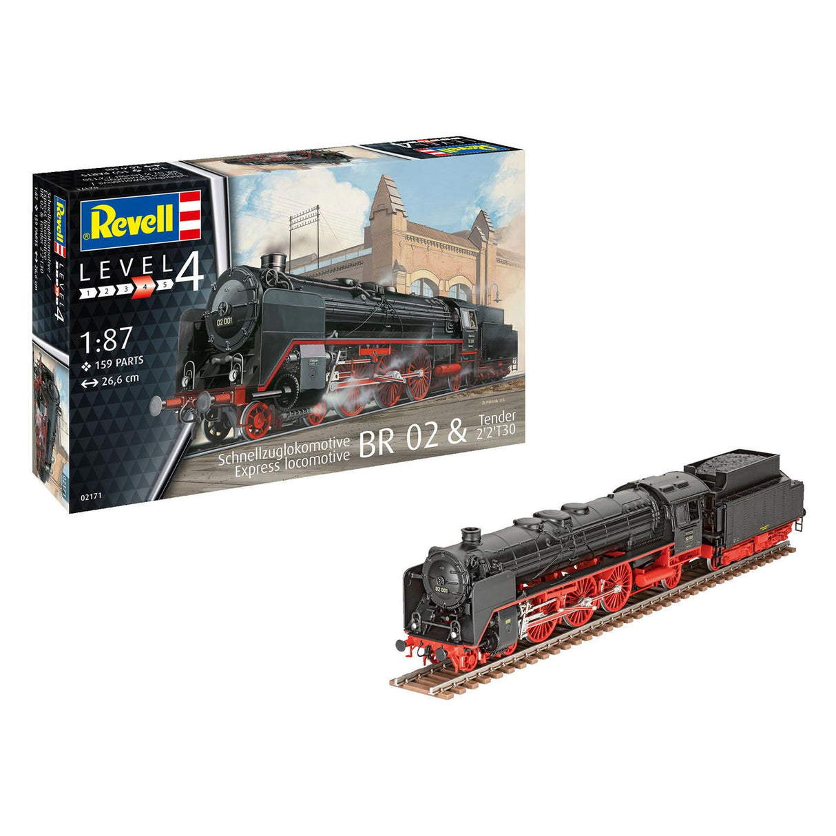 Budova modelu Revell Express Locomotive BR 02