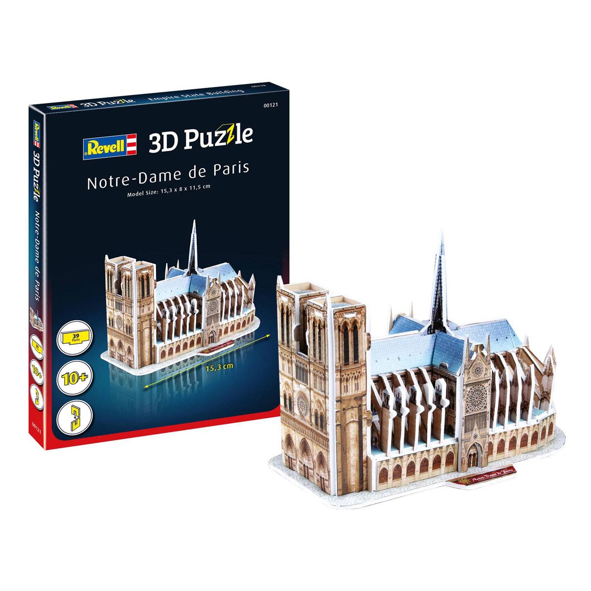 Revell 3D Kit de construcción de rompecabezas Notre Dame