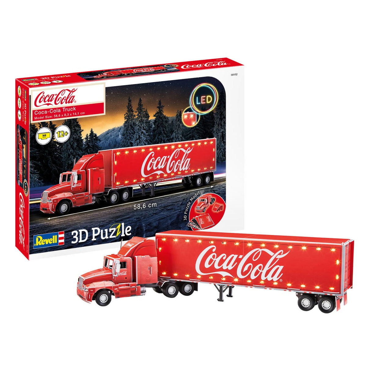 Revell 3D Puzzle Kittings Package Coca-Cola Truck LED Edition