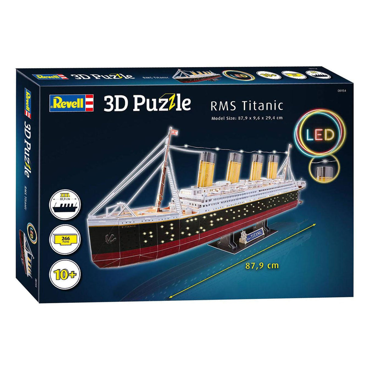 Revell 3D Puzzle Kitings Package - RMS Titanic LED -utgave