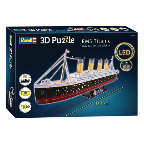 Revell 3d puzzel bouwpakket - rms titanic led edition 266st.
