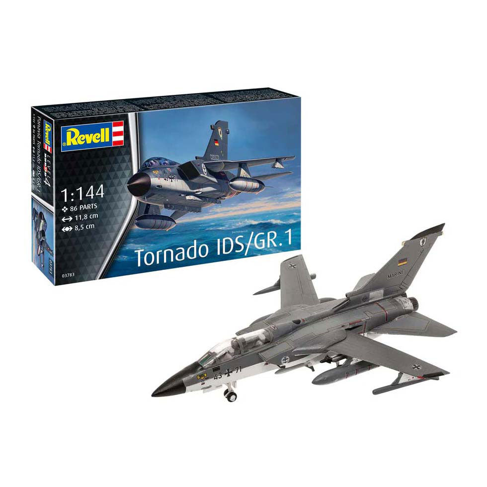 Revell modelbouwpakket vliegtuigen - 03783 panavia tornado ids gr.1 - straaljager plastic - 1:144 - modelbouw