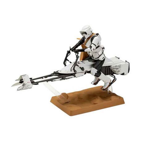 Revell modelbouwpakket star wars - speeder bike the mandalorian 1:12 - 102dlg.