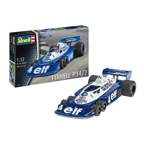 Revell modelbouwpakket militaire voertuigen - 07741 tyrrell p34 2 - 6 wieler - formule 1 auto plastic - 1:32 - modelbouw