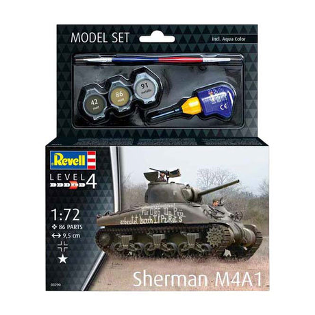 Revell modelbouwpakket - sherman m4a1 1:72 - 86dlg.