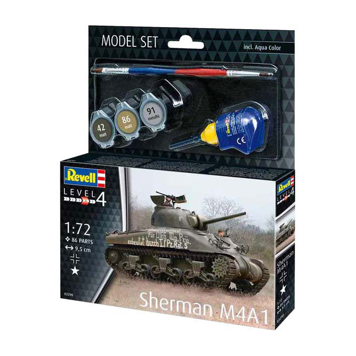 Revell modelbouwpakket - sherman m4a1 1:72 - 86dlg.