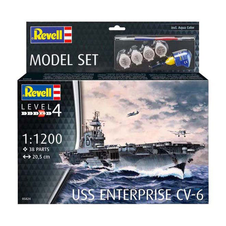 Revell modelbouwpakket - uss enterprise cv-6 1:1200 - 38dlg.