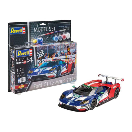 Revell modelbouwpakket - ford gt le mans 1:24 - 88dlg. - incl. basiskleuren verf