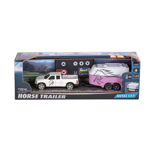 Revell rc 2,4ghz afstandbestuurbare paardentrailer 1:64