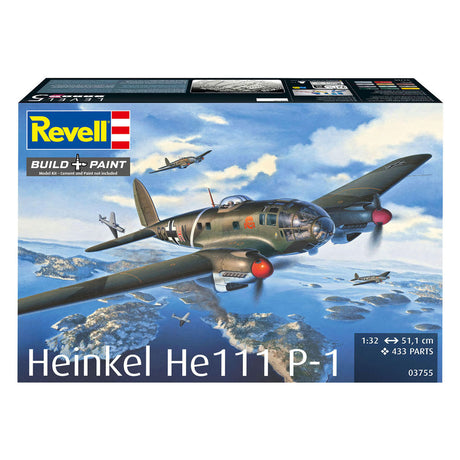 Revell modelbouwpakket heinkel he 111p-1 1:32 - 433dlg.