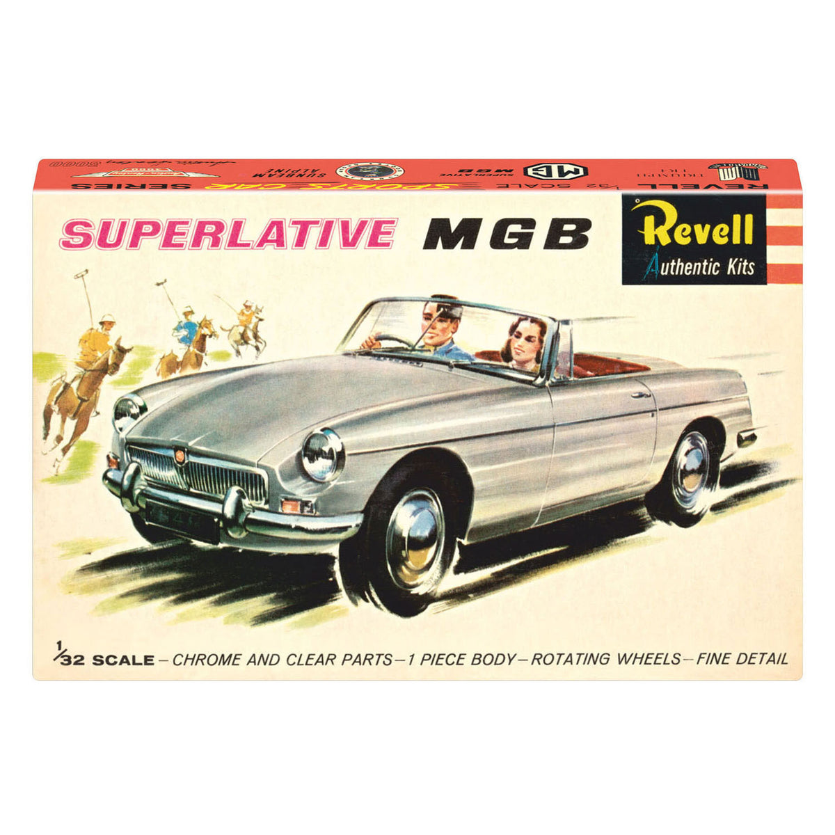 Revell modelbouwpakket mgb roadster - 75 years plastic modelling 1:32 - 64dlg.