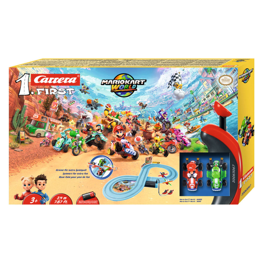 Carrera first racebaan mario kart world mario vs. yoshi