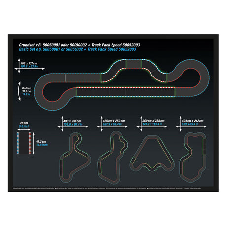 Carrera hybrid baanstukken track pack 1 - 10dlg.