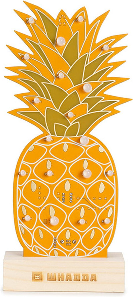 Whadda exciting electronics whadda soldeerkit, xl-printplaat, ananas, met houder, educatief en creatief stem-bouwpakket