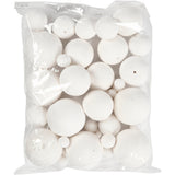 Creativ company https: www.cchobby.nl ballen-d-12-15-20-30-40-50-mm-wit-42-stuk-1-doos