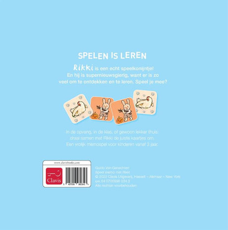 Speel memo met rikki. 3+