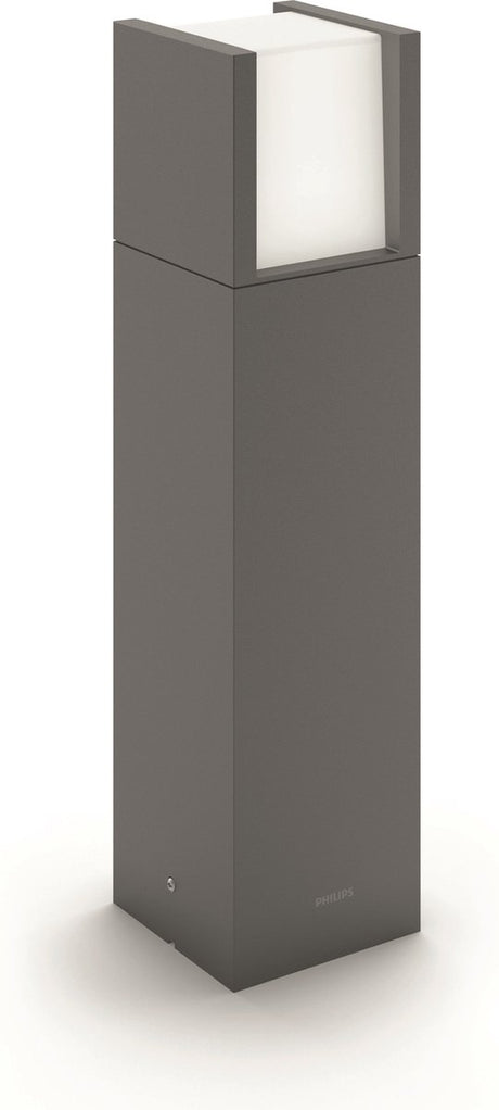 Philips led philips arbour sokkellamp voor buiten - warmwit licht - klein