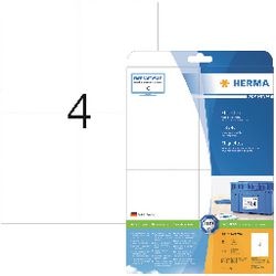 Merkloos sans marque herma prem. etiketten w. 105x148 25 vel din a4 100 stuks 5063