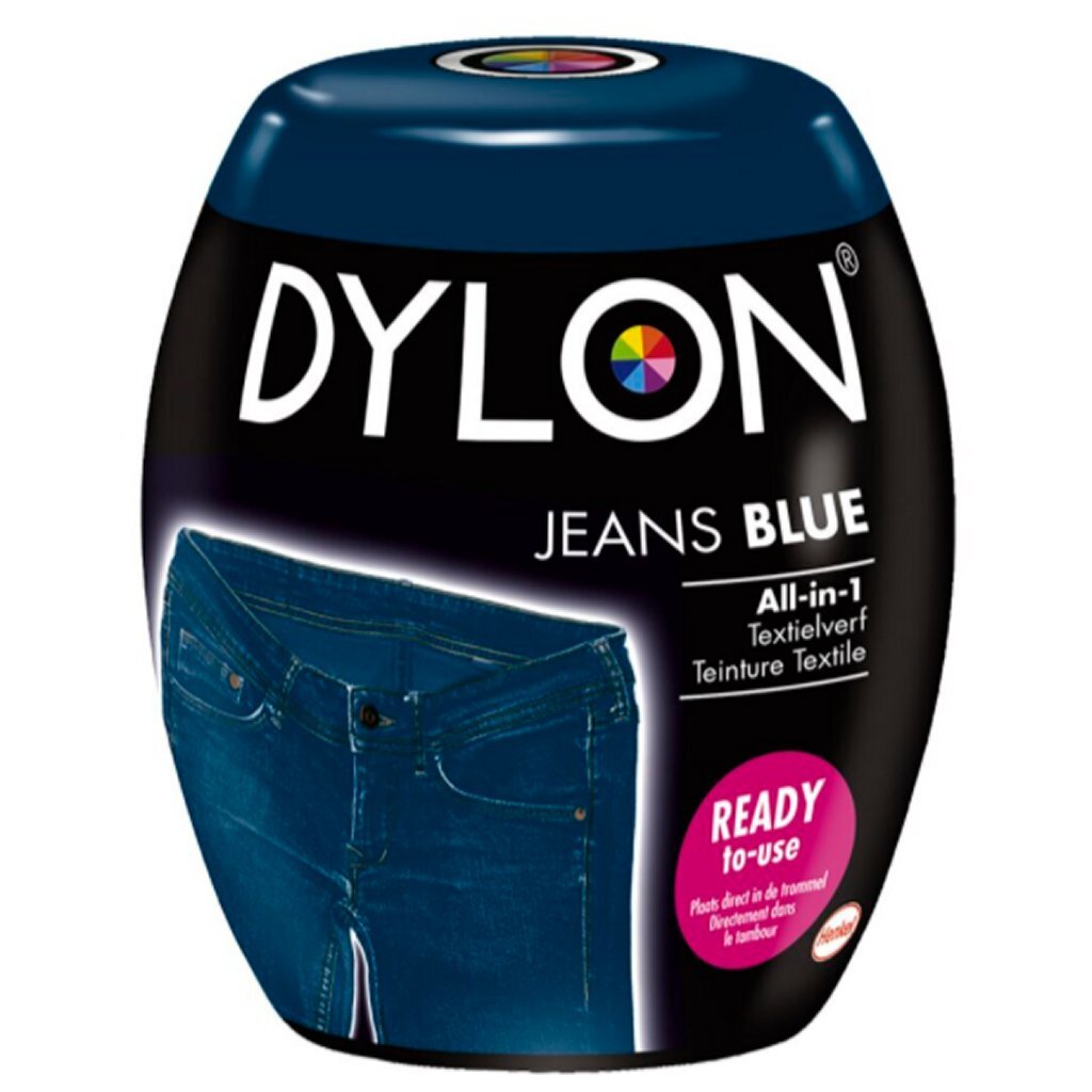 Grunnleggende Dylon Machine Wax Textile Paint Jeans Blue 350 Gr