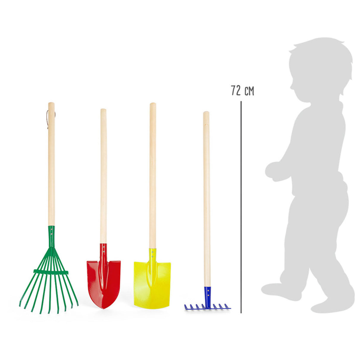 Small foot wooden children's garden tools, 4dlg.