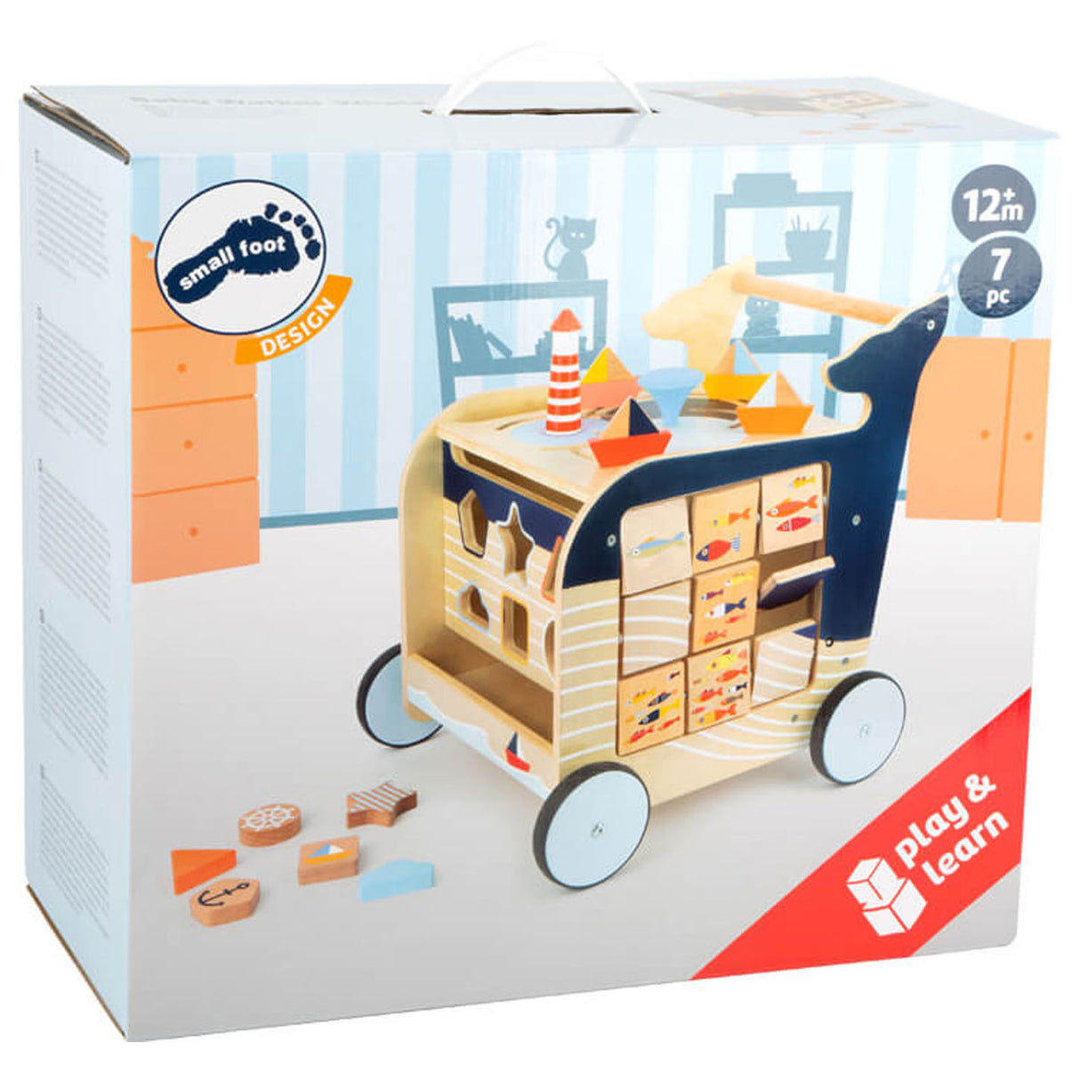 Small Foot Houten Activities Walker Whale