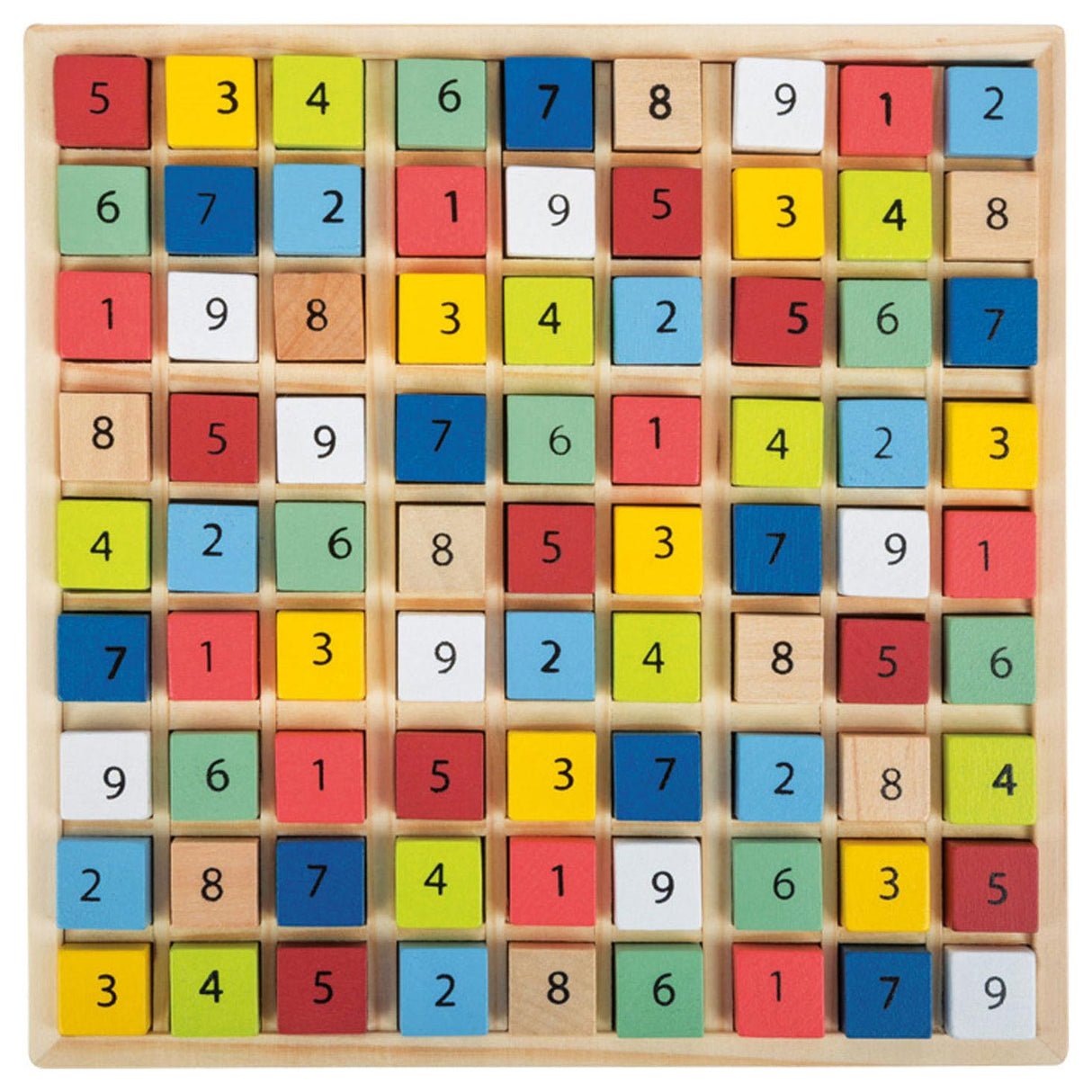 Small foot wooden saudoku game color, 82dlg.