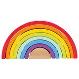 Small foot wooden building blocks rainbow, 9dlg.