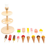 Small foot wooden luigi ice cream stall, 16dlg.