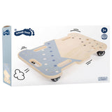 Small foot wooden roller board blue