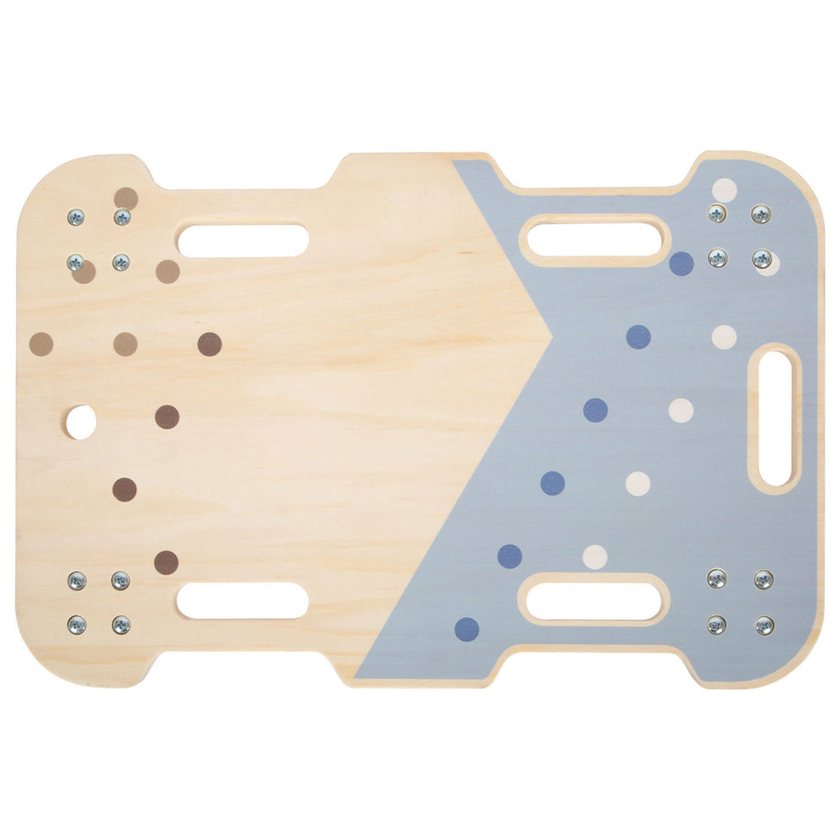 Small foot wooden roller board blue