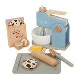 Small foot wooden mixer set, 12dlg.