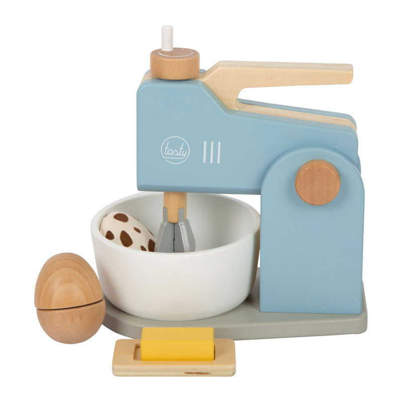 Small foot wooden mixer set, 12dlg.