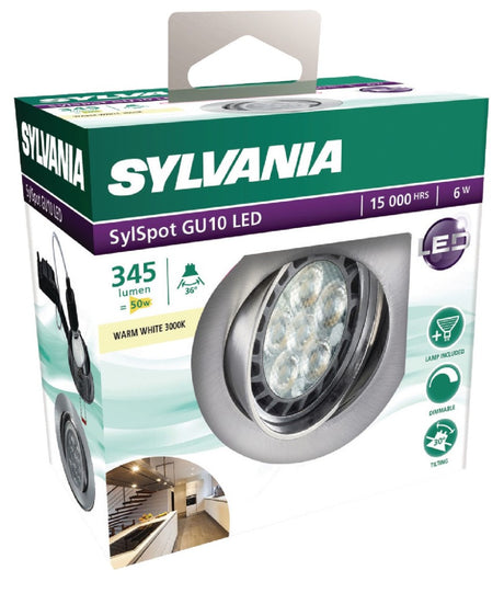 Sylvania syl-0053381 led downlight 6 w 3000 k 345 lm