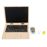 Small foot wooden laptop with magnetic board