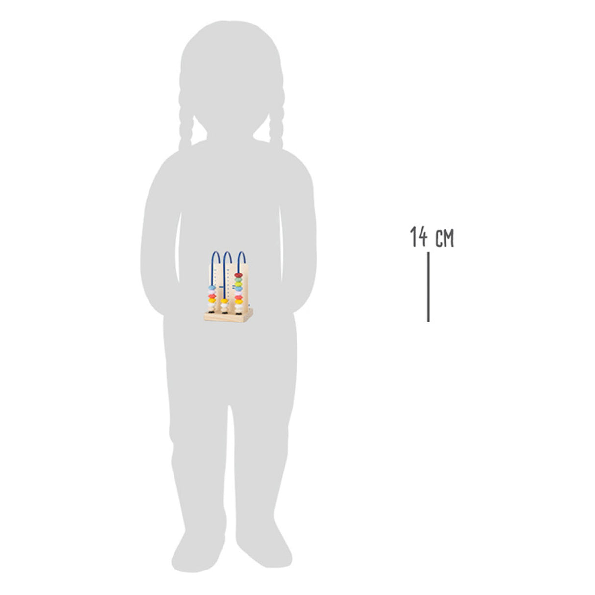 Liten fot trä Abacus matematik